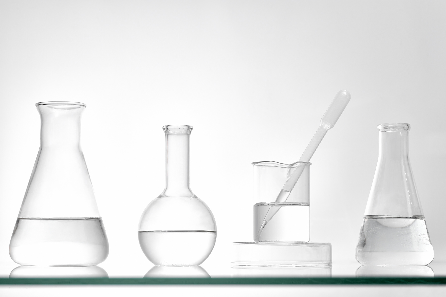 Clinical Beauty Glass Chemistry Tools